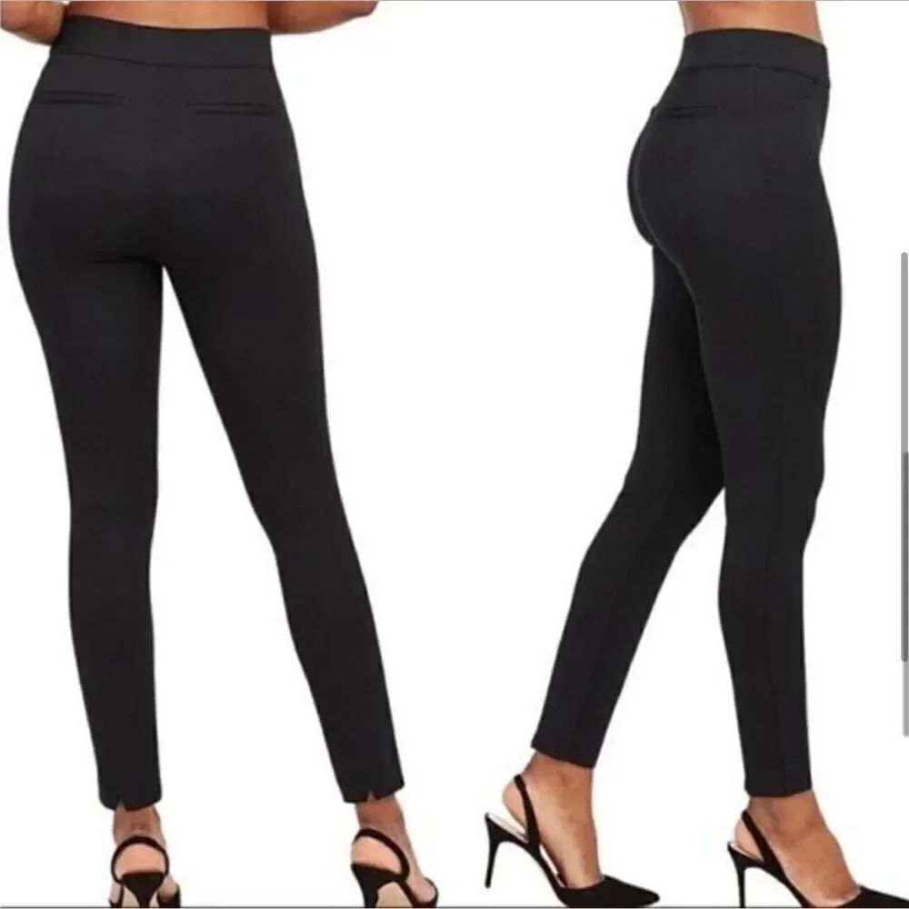 Spanx The Perfect Ponte Ankle Pant Back Seam Skinny Black